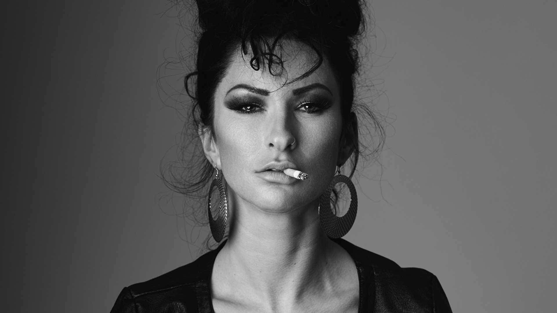 Beauty Photo Lady with cigarette Editorial Photo Hero