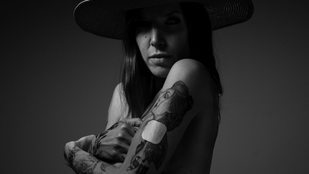 Charakterportrait Tattoo Artist nude