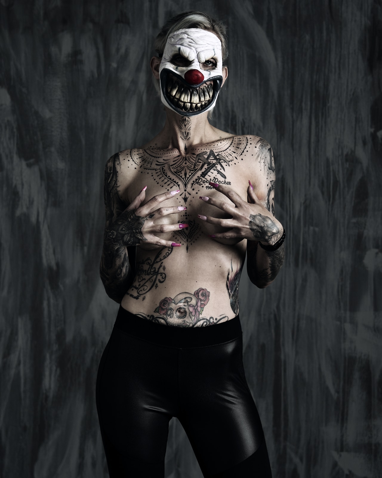 Editorial Foto Sexy Terror-Clown Editorial Foto Sexy Terror-Clown