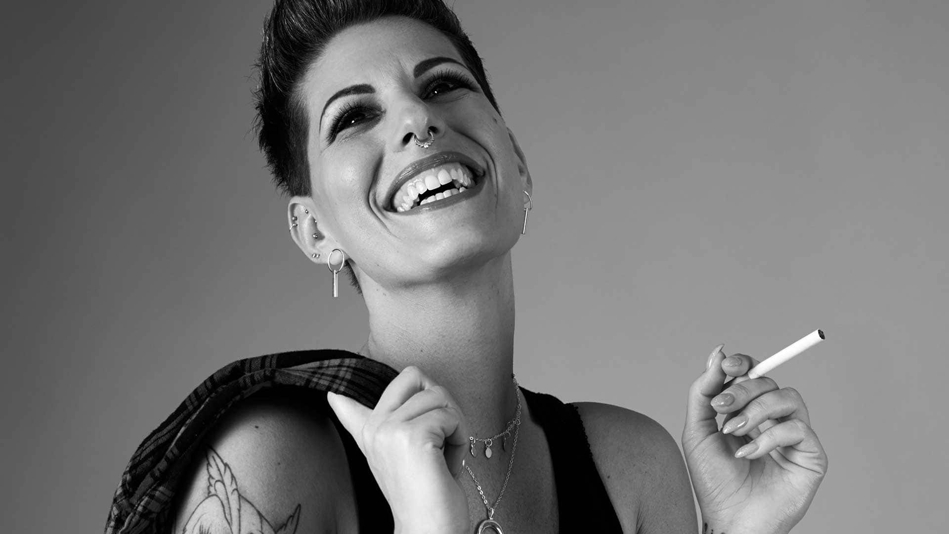 editorial fashion verena smiling bw editorial fashion verena smiling bw